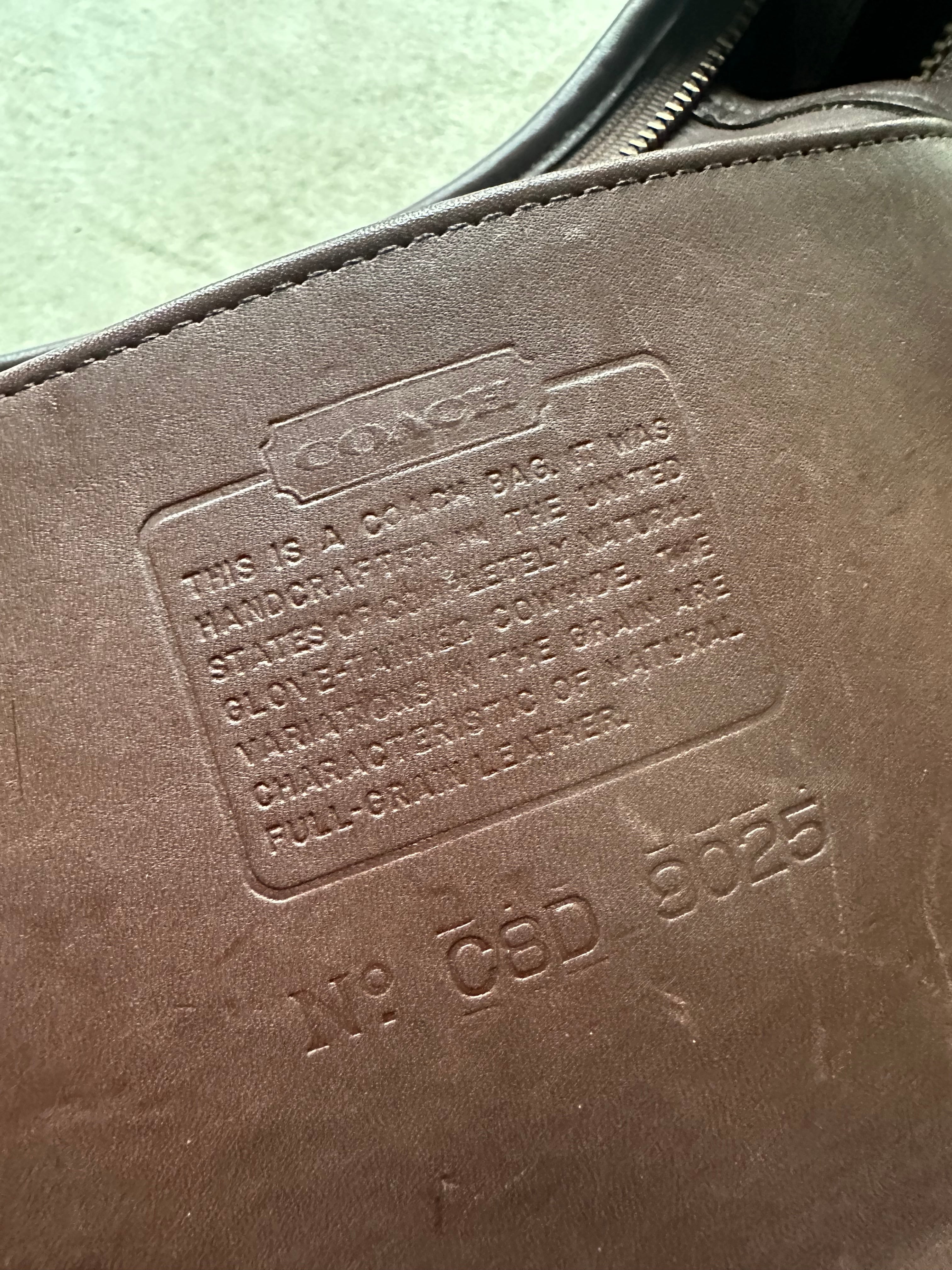 Vintage Coach Ergo Brown Shoulder Bag 9025