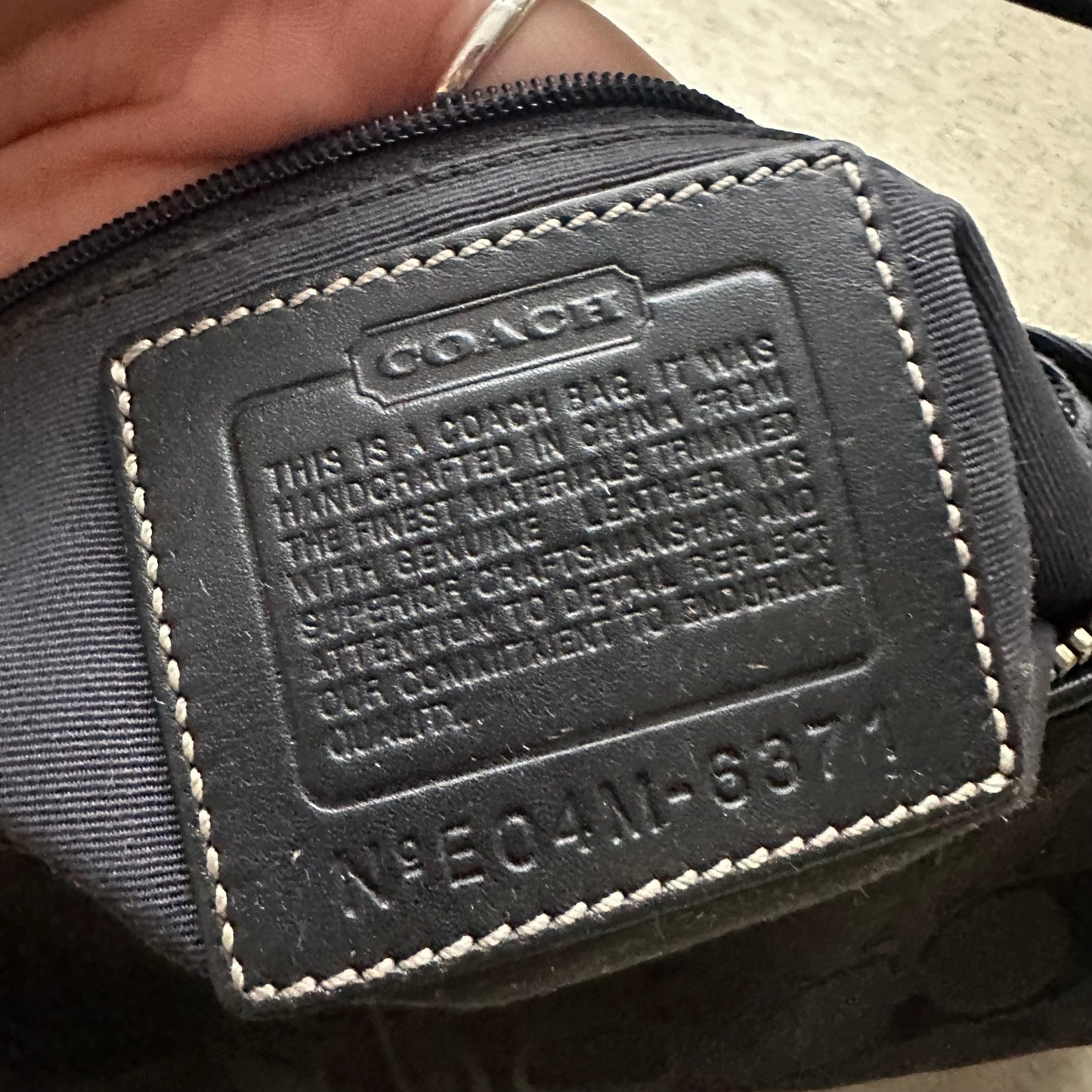 Vintage Y2K Coach Black Baguette Shoulder Bag