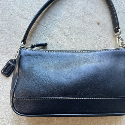 Vintage Y2K Coach Demi Black Leather Shoulder Bag