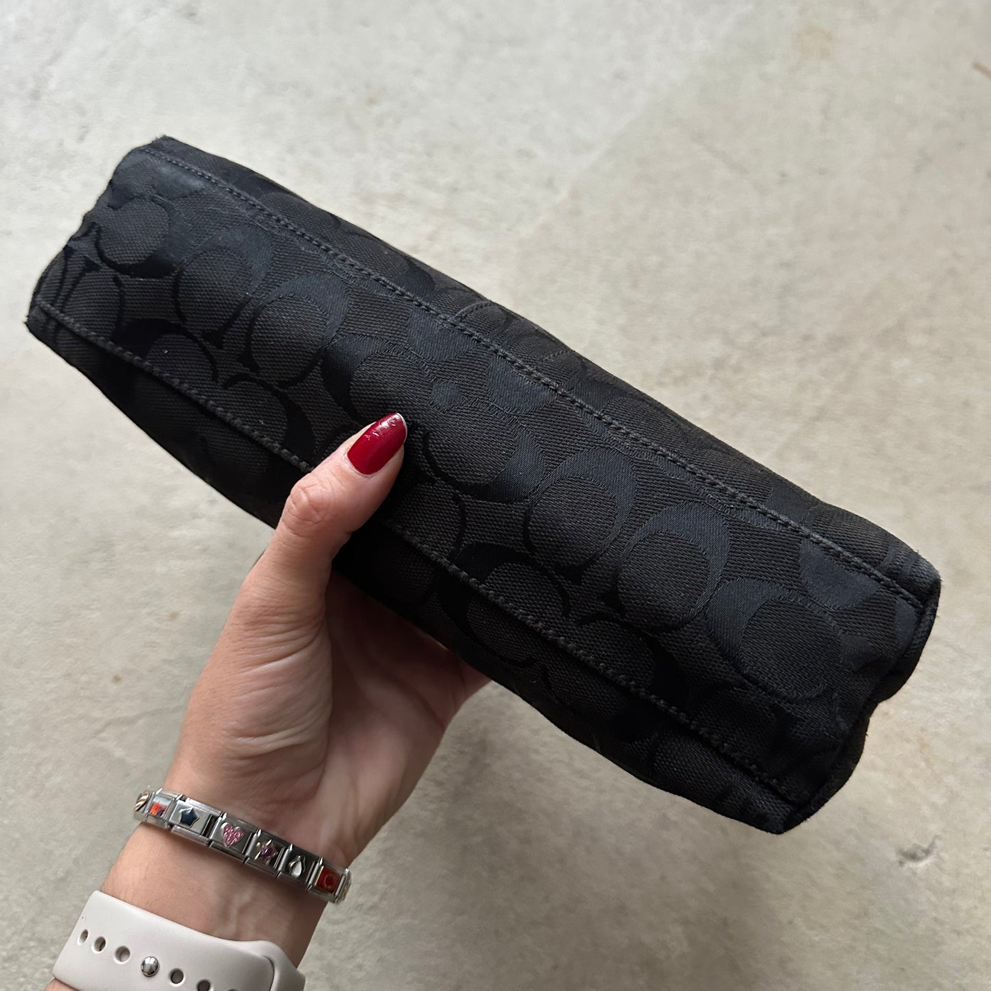 Vintage Y2K Coach Black Baguette Shoulder Bag