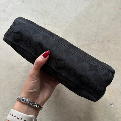 Vintage Y2K Coach Black Baguette Shoulder Bag