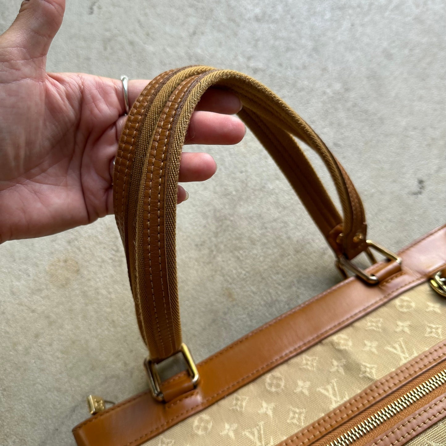 Vintage Louis Vuitton Luncille PM Monogram Mini Lin Shoulder Bag