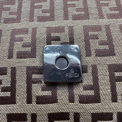 Vintage Fendi Mama Baguette Brown Zucchino Shoulder Bag