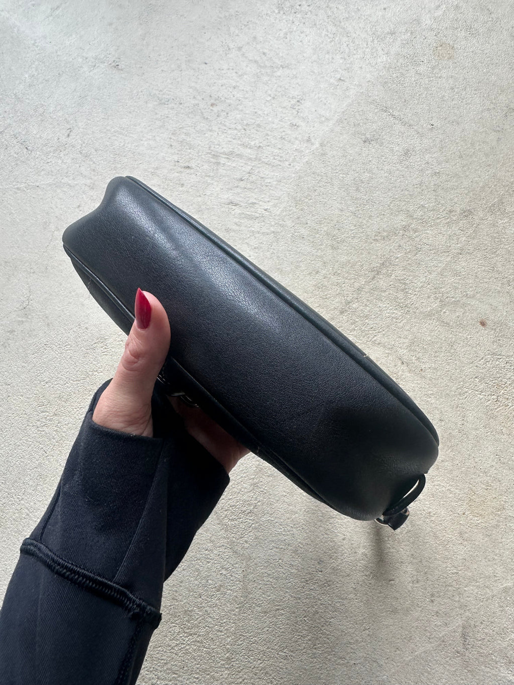 Vintage Black Hampton Coach Shoulder Bag