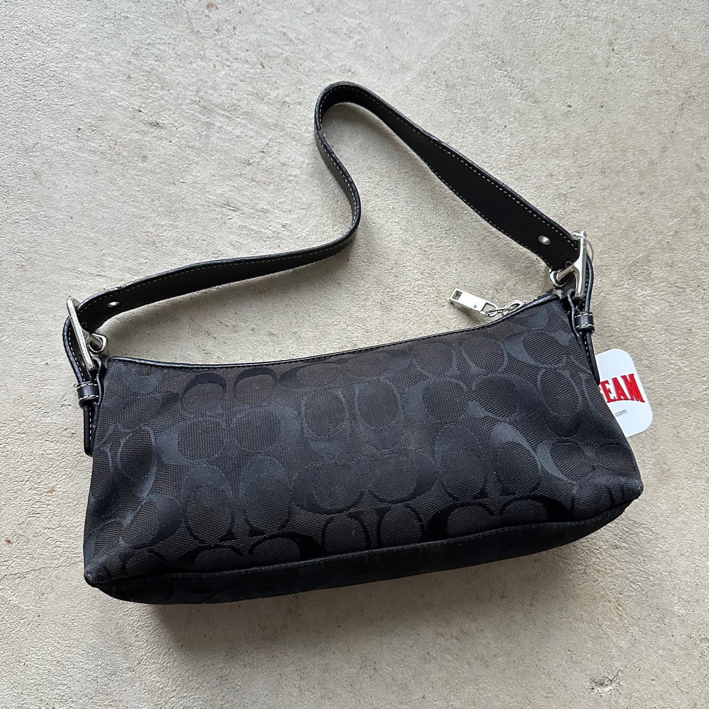 Vintage Y2K Coach Black Baguette Shoulder Bag