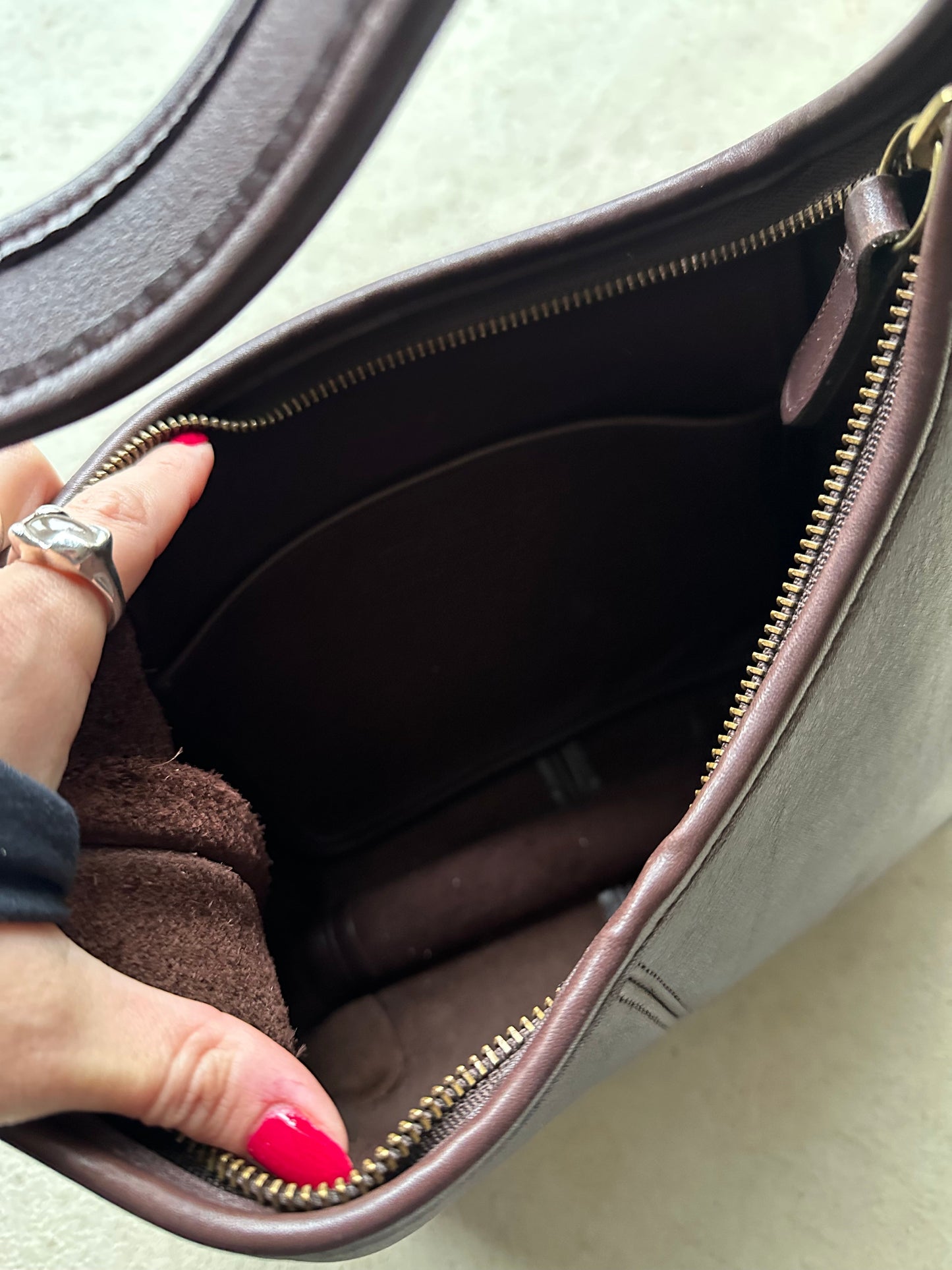 Vintage Coach Ergo Brown Shoulder Bag 9025