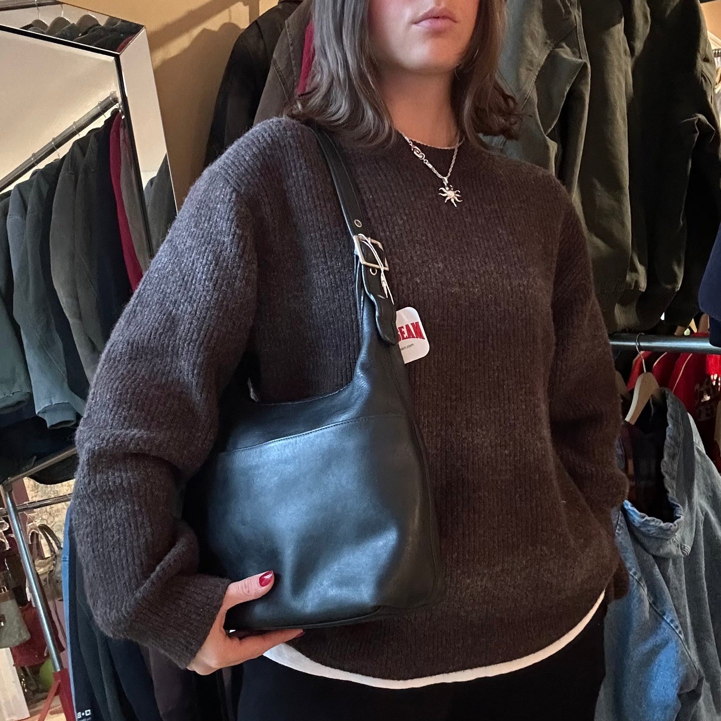 Vintage Y2K Coach Black Shoulder Bag