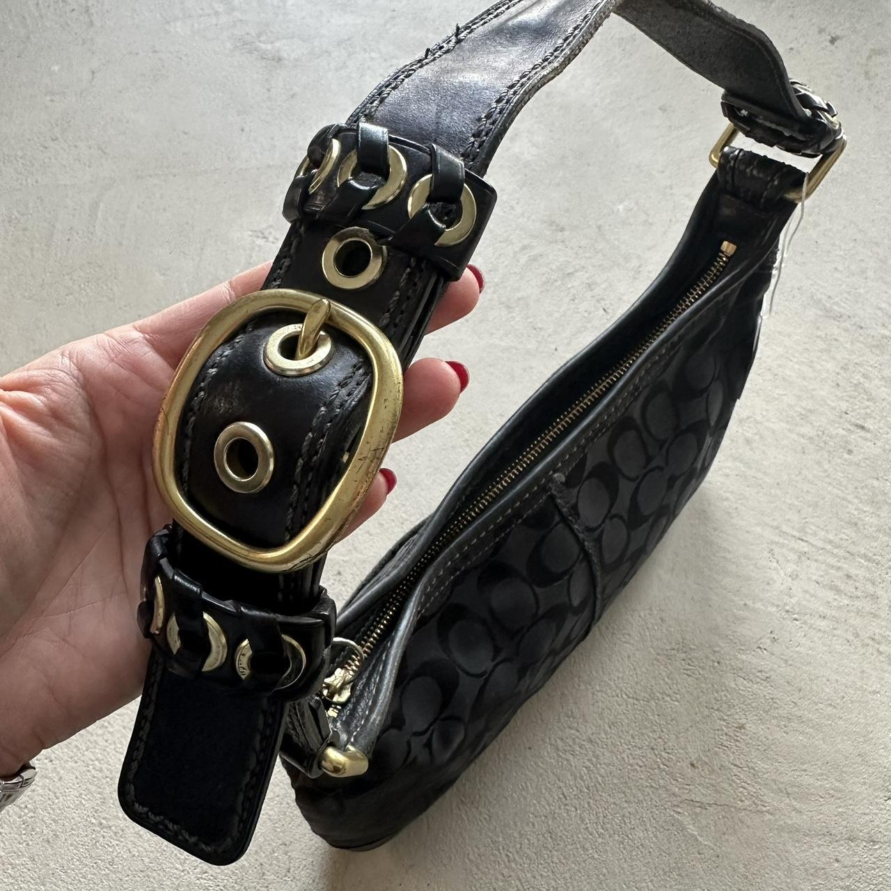 Vintage Y2K Coach Black Shoulder Bag