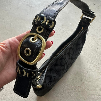 Vintage Y2K Coach Black Shoulder Bag
