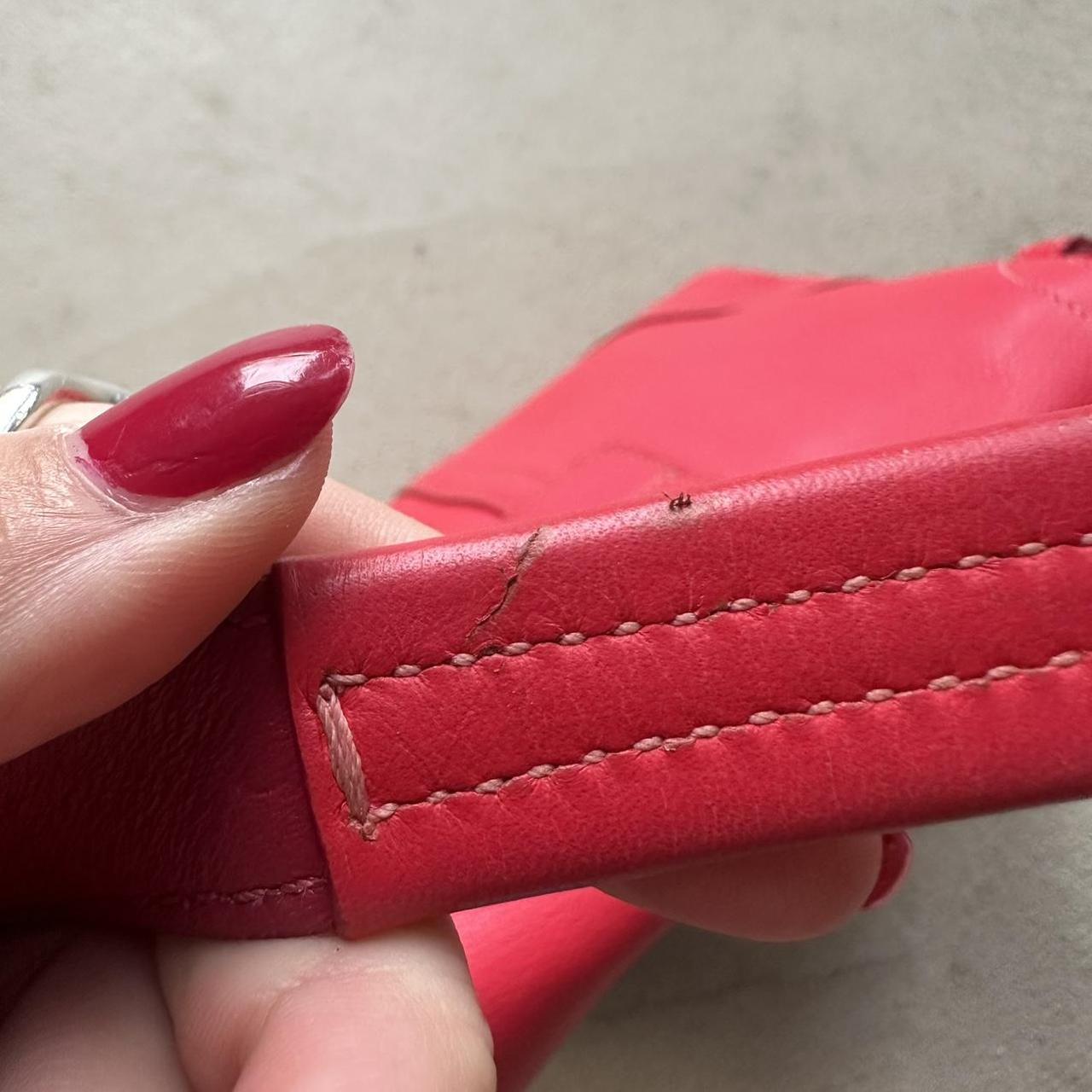 Vintage Y2K Coach Red Mini Leather Square Soho Shoulder Bag