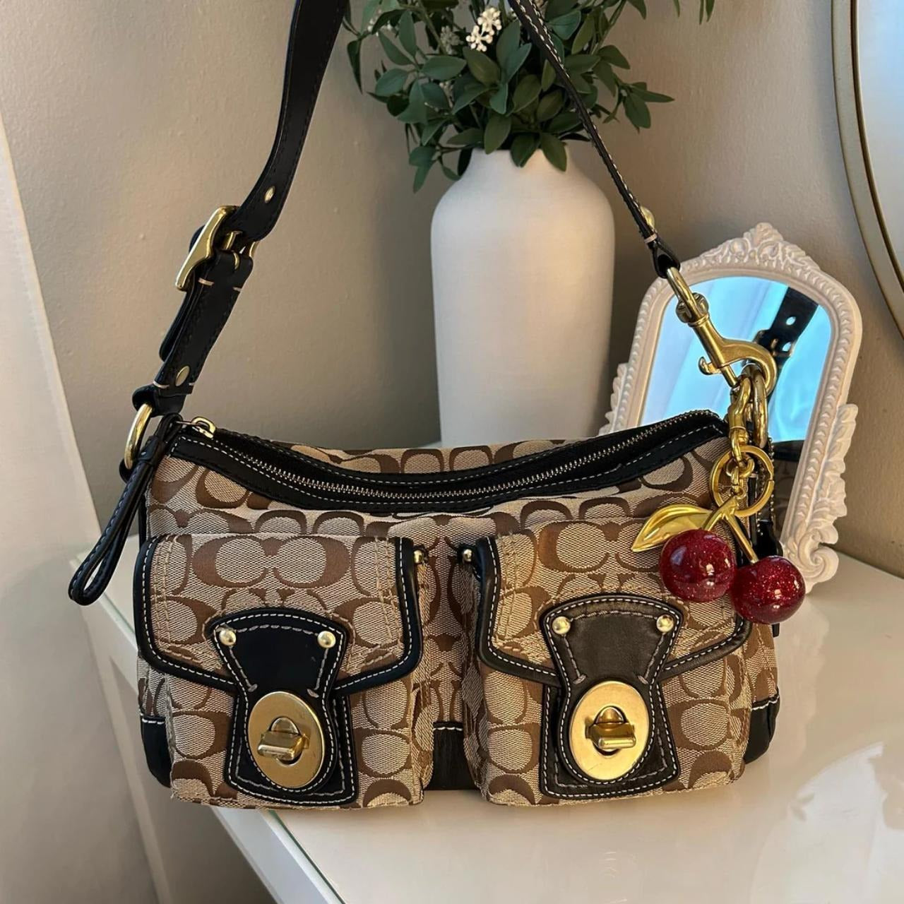 Tan Coach  Bag